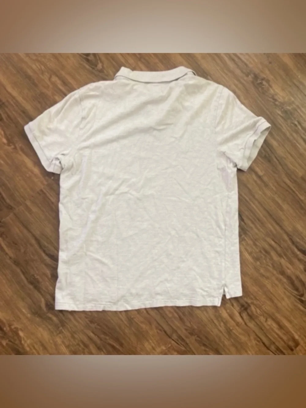 J. Crew Light Gray Polo Shirt Cotton Size Large Summer Casual